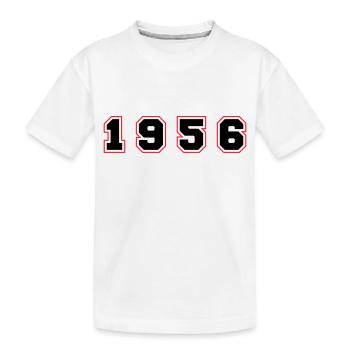 1956 Year Number - Kids' Premium Organic T-Shirt - white - Front