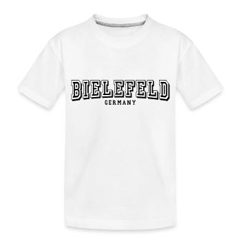 Bielefeld - Kinder Premium Bio T-Shirt - Weiß - Vorne