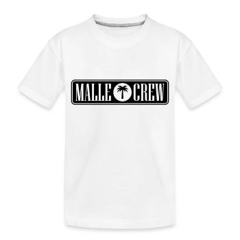Malle Crew - Kids' Premium Organic T-Shirt - white - Front