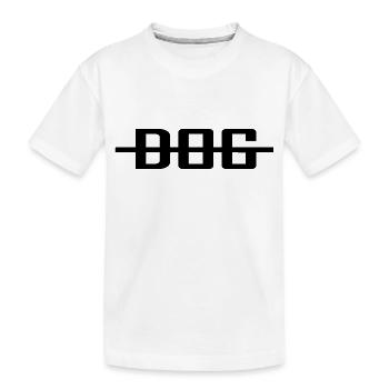 Hund Dog - Kinder Premium Bio T-Shirt - Weiß - Vorne