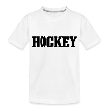 hockey - Kinder Premium Bio T-Shirt - Weiß - Vorne