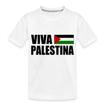 Viva palestina - Kids' Premium Organic T-Shirt - white - Front