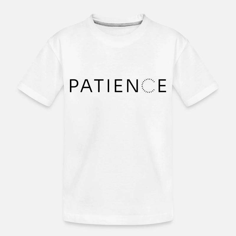 GEDULD - Kinder Premium Bio T-Shirt - Weiß