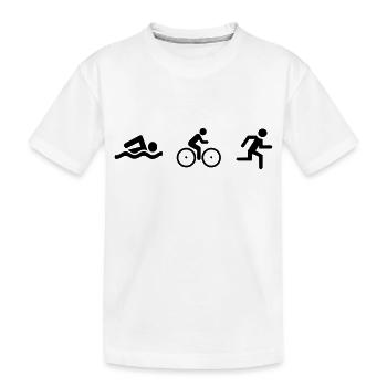 triathlon - T-shirt bio Premium Enfant - blanc - Devant