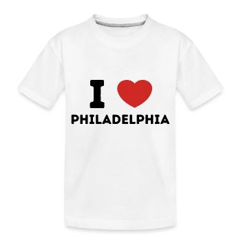 I Love Philadelphie, États-Unis - T-shirt bio Premium Enfant - blanc - Devant