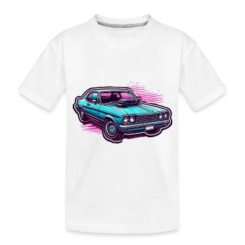 Voiture / Véhicule / Voiture de tourisme / Mobile / Ancienne / Conduite - T-shirt bio Premium Enfant - blanc - Devant