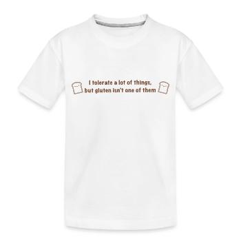 sans gluten - T-shirt bio Premium Enfant - blanc - Devant