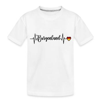Burgenland Pulse Heart Line - T-shirt bio Premium Enfant - blanc - Devant