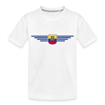 Conception du t-shirt des fans de l’Équateur - T-shirt bio Premium Enfant - blanc - Devant