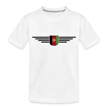 Afghanistan Design – Fierté et culture - T-shirt bio Premium Enfant - blanc - Devant