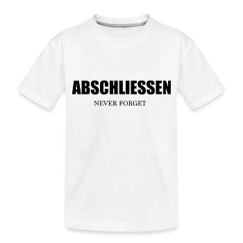 Abschließen Never Forget - Nie Vergessen! - Kinder Premium Bio T-Shirt - Weiß - Vorne