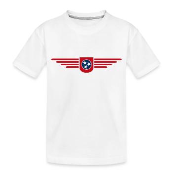 Tennessee Fan T-Shirt – Music & Love of Home - Kids' Premium Organic T-Shirt - white - Front