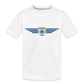 West Virginia Fan Shirt – Nature & Pride - Kids' Premium Organic T-Shirt - white - Front