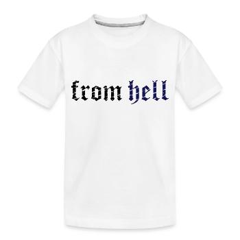 from hell_vec_2 fr - T-shirt bio Premium Enfant - blanc - Devant