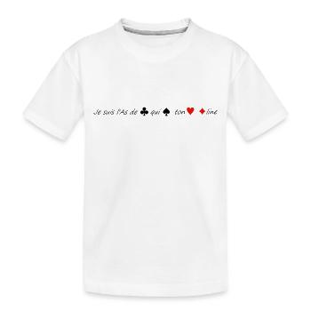 L'as de trèfle... - T-shirt bio Premium Enfant - blanc - Devant