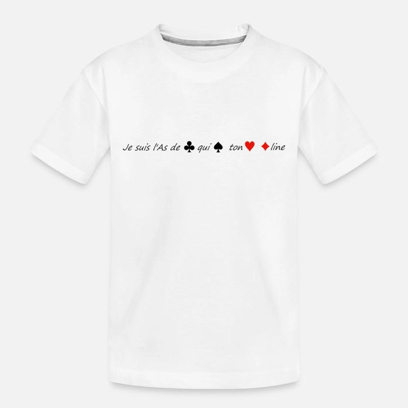 L'as de trèfle... - T-shirt bio Premium Enfant - blanc