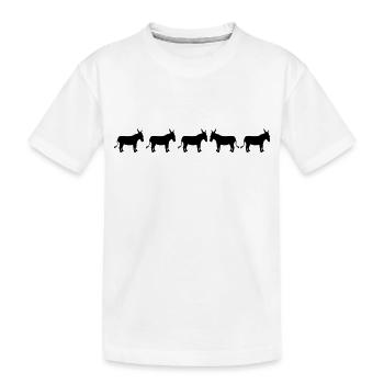 différentes abeilles cheval poney petit packelsel - T-shirt bio Premium Enfant - blanc - Devant