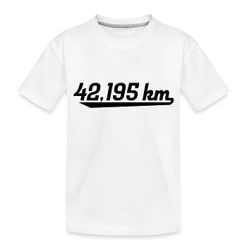 Marathon - Kinder Premium Bio T-Shirt - Weiß - Vorne