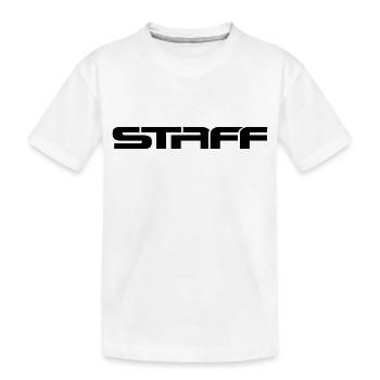 Staff__V002 - Kinder Premium Bio T-Shirt - Weiß - Vorne