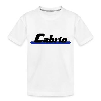 Cabrio - Kinder Premium Bio T-Shirt - Weiß - Vorne