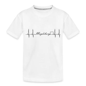 Magdeburg - Kinder Premium Bio T-Shirt - Weiß - Vorne