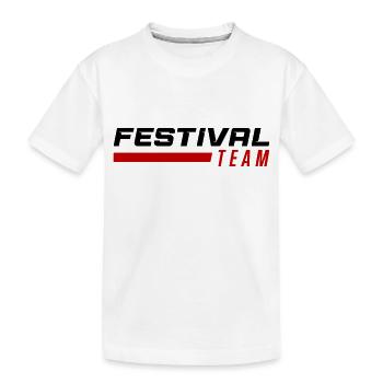 Festival Team - Kids' Premium Organic T-Shirt - white - Front
