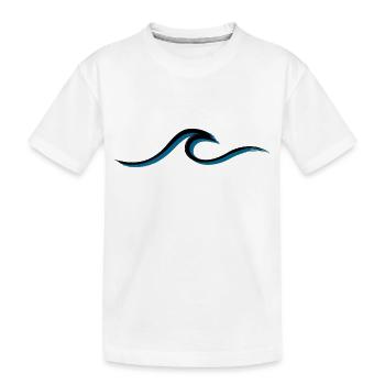 Vague vague Surf Eau Rat Surfer - T-shirt bio Premium Enfant - blanc - Devant