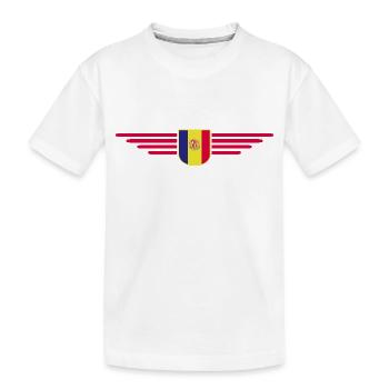 Andorra Fans T-Shirt Design - Kinder Premium Bio T-Shirt - Weiß - Vorne
