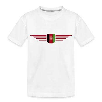 Afghanistan Design – Fierté et culture - T-shirt bio Premium Enfant - blanc - Devant