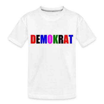 Demokrat - Kinder Premium Bio T-Shirt - Weiß - Vorne