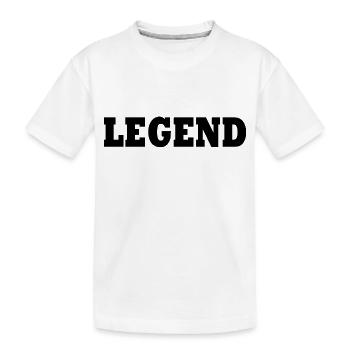 Legend - Kids' Premium Organic T-Shirt - white - Front