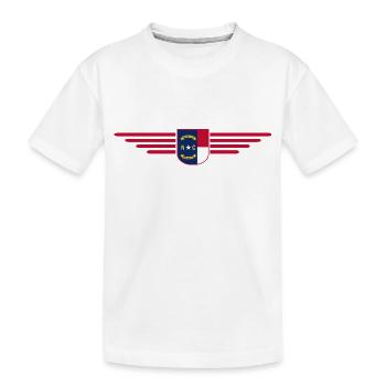 T-shirt de fan de Caroline du Nord – Élégant et unique - T-shirt bio Premium Enfant - blanc - Devant