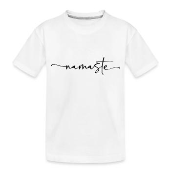 Namaste Yoga - T-shirt bio Premium Enfant - blanc - Devant