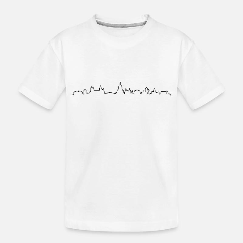 Skyline - Mainz - Kinder Premium Bio T-Shirt - Weiß
