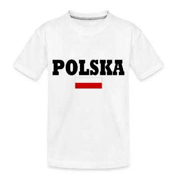 Polska - Kids' Premium Organic T-Shirt - white - Front