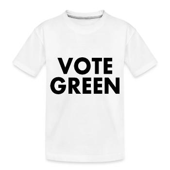 Vote green - Kinder Premium Bio T-Shirt - Weiß - Vorne