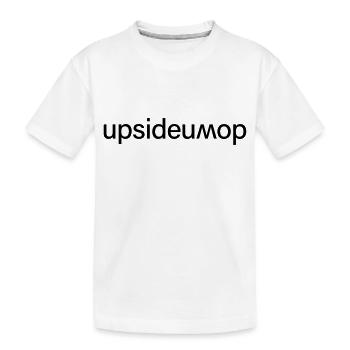 upsidedown - Kinder Premium Bio T-Shirt - Weiß - Vorne