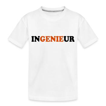 Ingenieur - Kinder Premium Bio T-Shirt - Weiß - Vorne