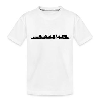 Skyline Potsdam long - Kids' Premium Organic T-Shirt - white - Front
