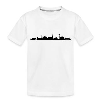 Skyline Cottbus - Kinder Premium Bio T-Shirt - Weiß - Vorne