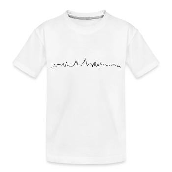 Skyline - Erfurt - Kinder Premium Bio T-Shirt - Weiß - Vorne