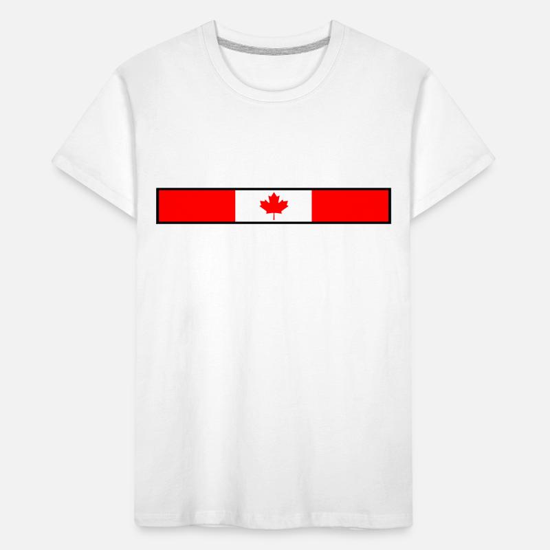 Drapeau du Canada T-shirt bio Premium Enfant