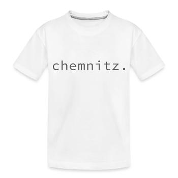 chemnitz. - Kinder Premium Bio T-Shirt - Weiß - Vorne