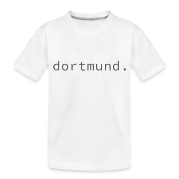 dortmund. - Kinder Premium Bio T-Shirt - Weiß - Vorne