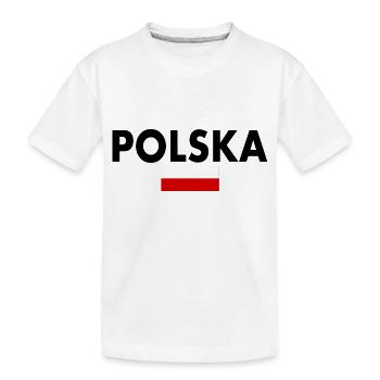 Polen - Kinder Premium Bio T-Shirt - Weiß - Vorne