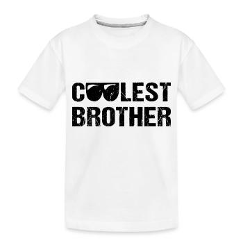 Cooles Brother Cool Bruder - Kids' Premium Organic T-Shirt - white - Front