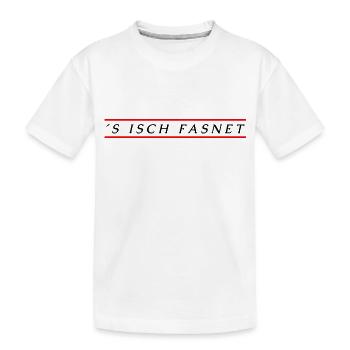 s isch FASNET Fasnacht - Kinder Premium Bio T-Shirt - Weiß - Vorne