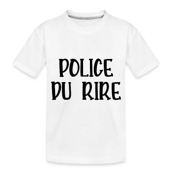 police du rire - T-shirt bio Premium Enfant - blanc - Devant