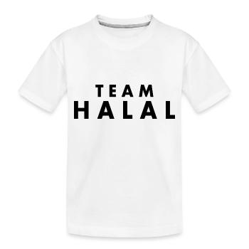 Team halal - Kinder Premium Bio T-Shirt - Weiß - Vorne