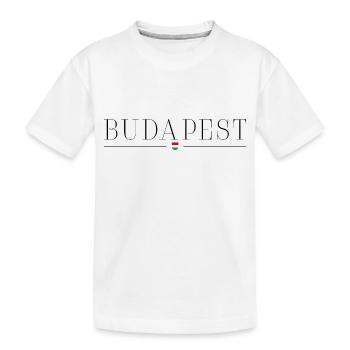 I love Budapest - Kids' Premium Organic T-Shirt - white - Front